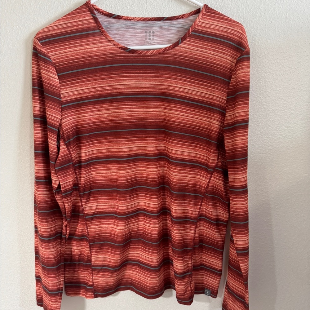 Title Nine Henerala 2.0 Long Sleeve Top - Dusk Stripe
